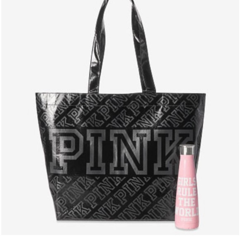 NEW VS PINK  Reusable Tote and Swell Water Bottle